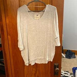 Stripped shirt, black and white